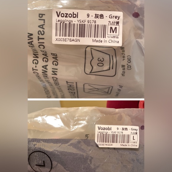 Vozobi TIK Tok Women's High Waist Yoga Pants Tummy Control Workout Leggings NWOT - Picture 6 of 7